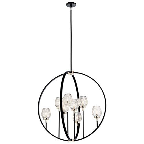 Kichler 44240BK Moyra Eight Light Chandelier, Black Alternate Image.jpg