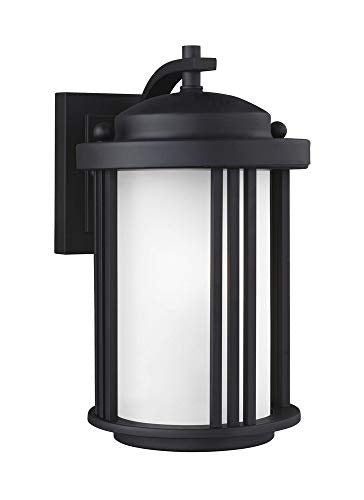 Generation Lighting 8547901-12 Crowell One Light Outdoor Wall Lantern, Black Alternate Image.jpg