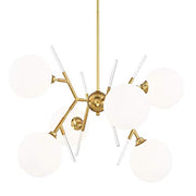 George Kovacs P1486-248 Polares Six Light Chandelier, Honey Gold Alternate Image.jpg