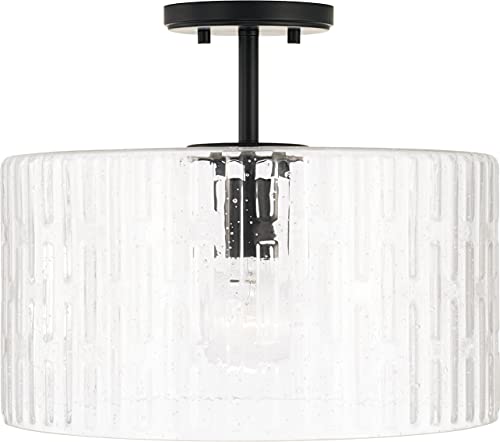 Capital Lighting 241311MB Emerson One Light Semi-Flush Mount, Matte Black Alternate Image 4.jpg