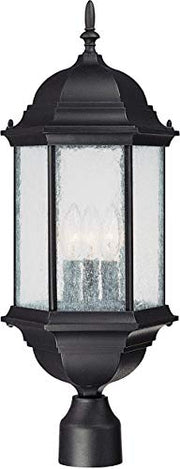 Capital Lighting 9837BK Main Street Three Light Outdoor Post Lantern, Black Alternate Image.jpg