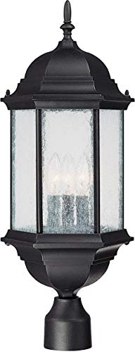 Capital Lighting 9837BK Main Street Three Light Outdoor Post Lantern, Black Alternate Image.jpg