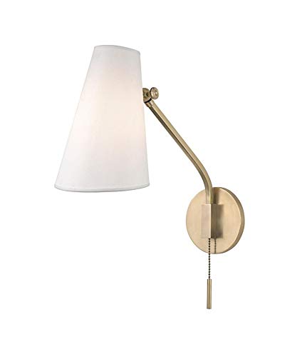 Hudson Valley 6341-AGB Patten One Light Swing Arm Wall Sconce, Aged Brass Alternate Image.jpg