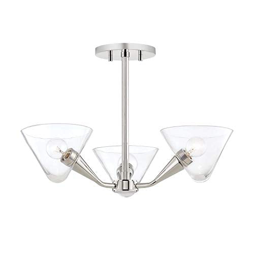 Mitzi H327603-PN Isabella Three Light Semi Flush Mount, Polished Nickel Alternate Image.jpg