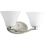 Progress P2005-09 Bravo Collection Two-Light Brushed Nickel Etched Glass Modern Bath Vanity Light Alternate Image.jpg