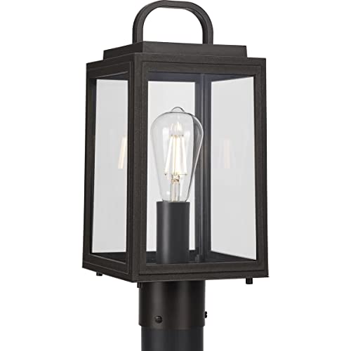 Progress P540064-020 Grandbury Collection One-Light Transitional Antique Bronze Clear Glass Outdoor Post Light Alternate Image.jpg