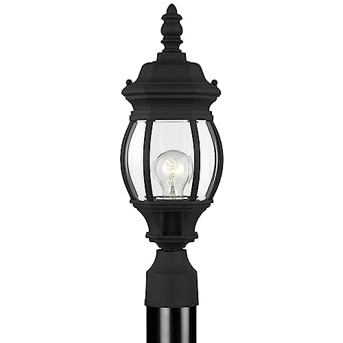 Generation Lighting 82202-12 Wynfield One Light Outdoor Post Lantern, Black Alternate Image.jpg