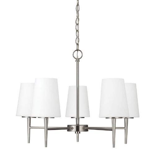 Generation Lighting 3140405-962 Driscoll Five Light Chandelier, Brushed Nickel Alternate Image.jpg