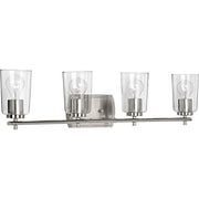 Progress P300157-009 Adley Collection Four-Light Brushed Nickel Clear Glass New Traditional Bath Vanity Light Alternate Image.jpg