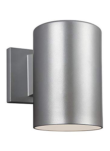 Visual Comfort Studio 8313801-753/T Outdoor Cylinders One Light Outdoor Wall Lantern, Painted Brushed Nickel Alternate Image.jpg