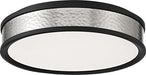 Minka-Lavery 717-2-691-L LED Flush Mount, Coal With Brushed Nickel Alternate Image.jpg