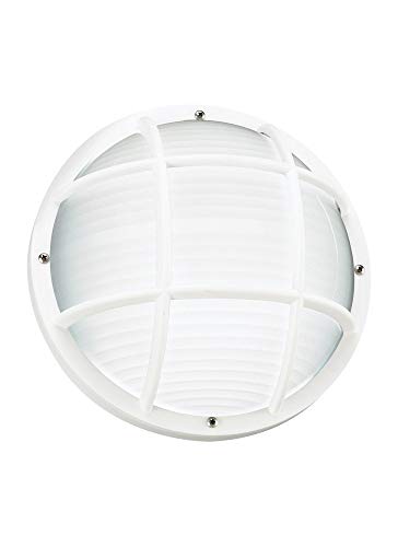 Generation Lighting 89807-15 Bayside One Light Outdoor Wall / Ceiling Mount, White Alternate Image.jpg