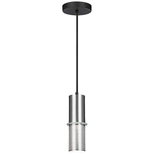 George Kovacs P9451-2-614 Larry One Light Mini Pendant, Satin Aluminum Alternate Image.jpg