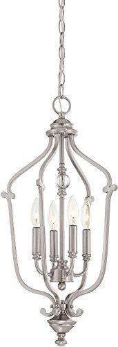 Minka-Lavery 3331-84 Savannah Row Four Light Foyer Pendant, Brushed Nickel Alternate Image.jpg