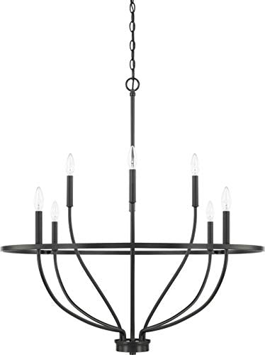 Capital Lighting 428581MB Greyson Eight Light Chandelier, Matte Black Alternate Image.jpg