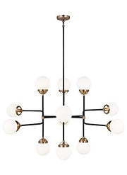 Visual Comfort Studio 3187912-848 Cafe 12 Light Chandelier, Satin Brass Alternate Image.jpg