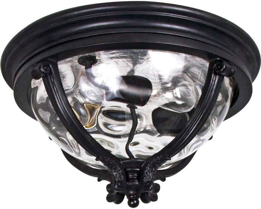 Maxim 41420WGBK Camden VX Three Light Outdoor Ceiling Mount, Black Main Image.jpg