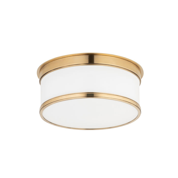 Hudson Valley 709-AGB Geneva One Light Flush Mount, Aged Brass Main Image.jpg