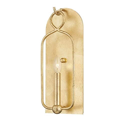 Mitzi H512101-GL Mallory One Light Wall Sconce, Gold Leaf Alternate Image.jpg