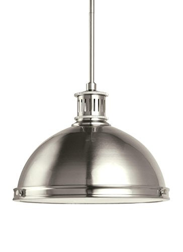 Generation Lighting 65086EN3-962 Pratt Street Metal Two Light Pendant, Brushed Nickel Alternate Image.jpg