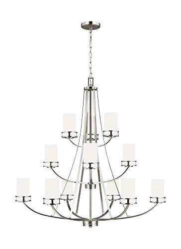 Generation Lighting 3121612-962 Robie 12 Light Chandelier, Brushed Nickel Alternate Image.jpg