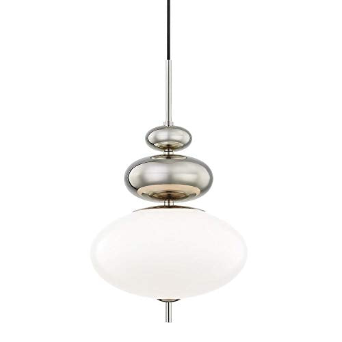 Mitzi H347701-PN Elsie One Light Pendant, Polished Nickel Alternate Image.jpg