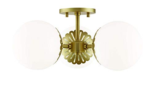 Mitzi H193603-AGB Paige Three Light Semi Flush Mount, Aged Brass Alternate Image.jpg