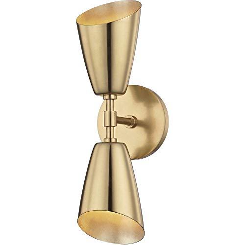 Mitzi H115102-AGB Kai LED Wall Sconce, Aged Brass Alternate Image.jpg