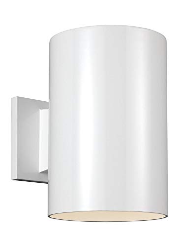 Visual Comfort Studio 8313901-15 Outdoor Cylinders One Light Outdoor Wall Lantern, White Alternate Image.jpg