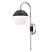 Mitzi HL249101-PN/BK Renee One Light Wall Sconce With Plug, Polished Nickel/Black Alternate Image.jpg