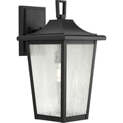 Progress P560309-031 Padgett Collection One-Light Transitional Textured Black Clear Seeded Glass Outdoor Wall Lantern Alternate Image.jpg