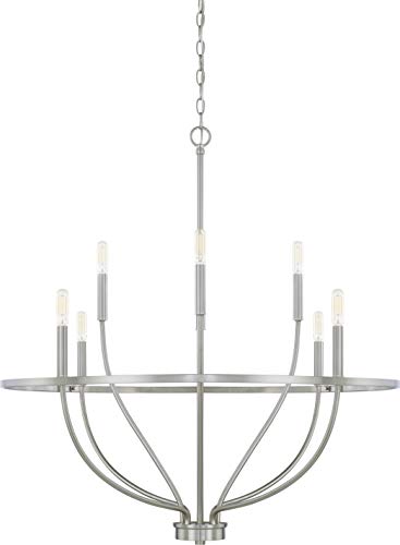 Capital Lighting 428581BN Greyson Eight Light Chandelier, Brushed Nickel Alternate Image.jpg