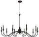 Minka-Lavery 6259-076 Halifax County Ten Light Chandelier, Textured Black Alternate Image.jpg