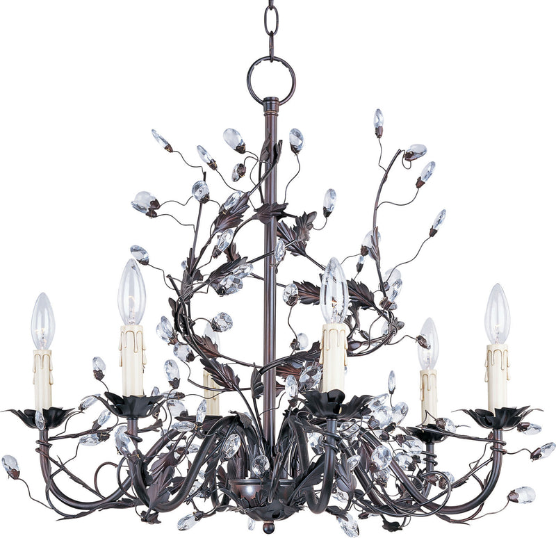 Maxim 2851OI Elegante Six Light Chandelier, Oil Rubbed Bronze Main Image.jpg