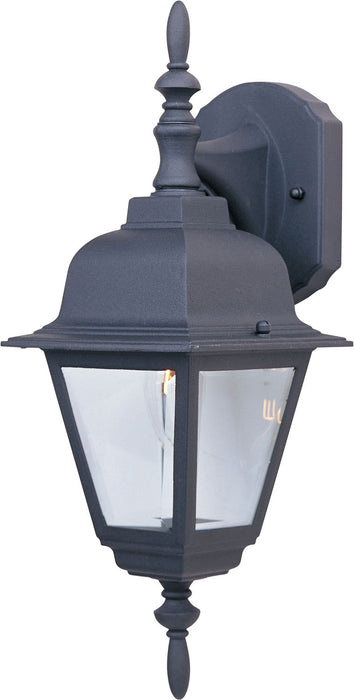 Maxim 3007CLBK Builder Cast One Light Outdoor Wall Lantern, Black Main Image.jpg