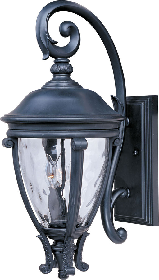 Maxim 41425WGBK Camden VX Three Light Outdoor Wall Lantern, Black Main Image.jpg