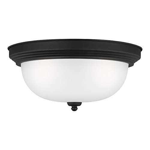 Generation Lighting 77065-112 Geary Three Light Flush Mount, Midnight Black Alternate Image.jpg