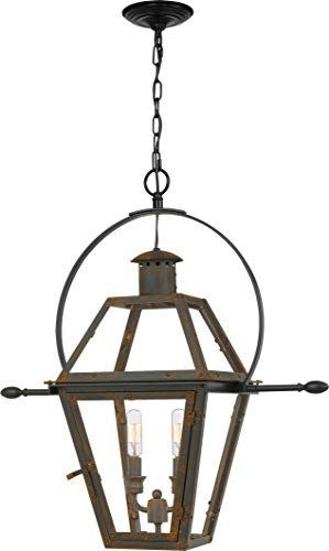 Quoizel RO1911IZ Rue De Royal Two Light Outdoor Hanging Lantern, Industrial Bronze Alternate Image 3.jpg