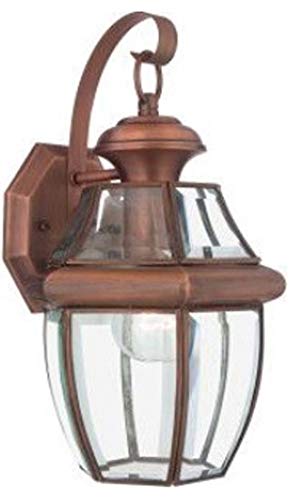 Quoizel NY8315AC Newbury One Light Outdoor Wall Lantern, Aged Copper Alternate Image.jpg