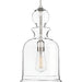 Progress P5333-09 Staunton Collection One-Light Brushed Nickel Clear Glass Global Pendant Light Alternate Image.jpg