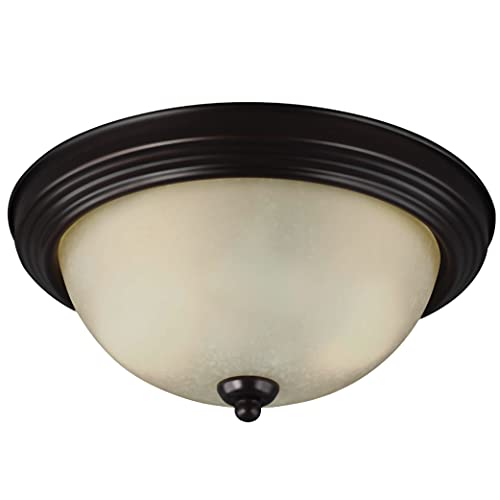 Generation Lighting 77064EN3-710 Geary Two Light Flush Mount, Bronze Alternate Image.jpg