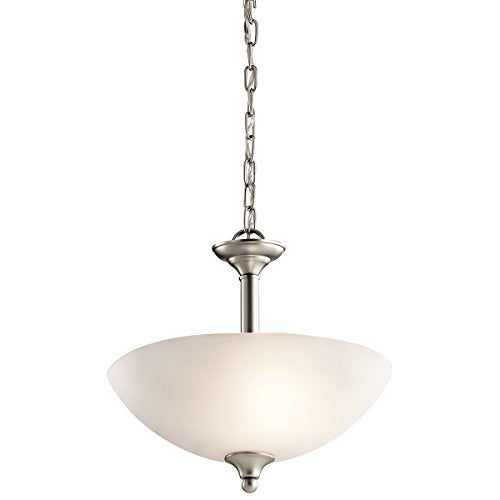 Kichler 43641NI Jolie Two Light Pendant/Semi Flush Mount, Brushed Nickel Alternate Image.jpg