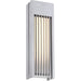 George Kovacs P1753-295-L Midrise LED Outdoor Wall Sconce, Sand Silver Alternate Image.jpg