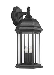 Generation Lighting 8738703EN-12 Sevier Three Light Outdoor Wall Lantern, Black Alternate Image.jpg