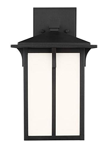 Generation Lighting 8552701-12 Tomek One Light Outdoor Wall Lantern, Black Alternate Image.jpg