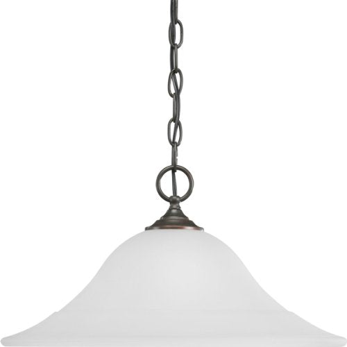 Progress P5095-20 Trinity Collection One-Light Antique Bronze Etched Glass Traditional Pendant Light Alternate Image.jpg