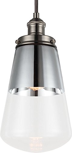 Visual Comfort Studio P1372PN Waveform One Light Pendant, Polished Nickel Alternate Image.jpg