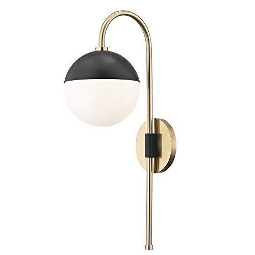 Mitzi HL249101-AGB/BK Renee One Light Wall Sconce With Plug, Aged Brass/Black Alternate Image.jpg