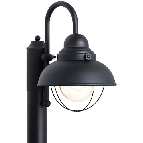 Generation Lighting 8269-12 Sebring One Light Outdoor Post Lantern, Black Alternate Image.jpg