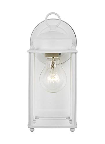 Generation Lighting 8593-15 New Castle One Light Outdoor Wall Lantern, White Alternate Image.jpg